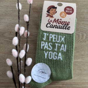 J'PEUX PAS J'AI YOGA - CHAUSSETTES A PAILLETTES