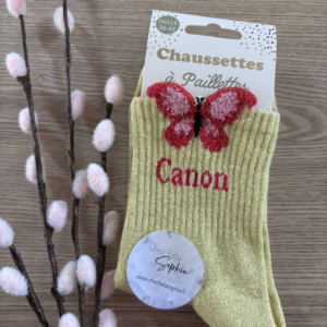 CANON PAPILLON - CHAUSSETTES A PAILLETTES
