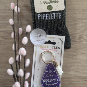 1 OFFRE PORTE CLES ET CHAUSSETTE 9.50€ - PIPELETTE