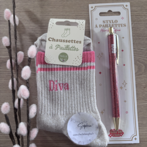 1 OFFRE STYLO ET CHAUSSETTE 9.50€ - DIVA