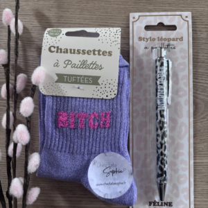 1 OFFRE STYLO ET CHAUSSETTE 9.50€ - BITCH