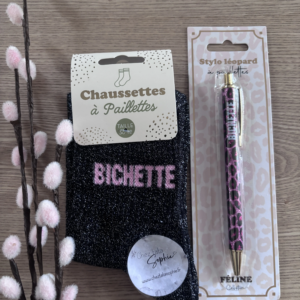 1 OFFRE STYLO ET CHAUSSETTE 9.50€ - BICHETTE